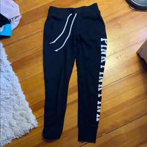 PINK black joggers